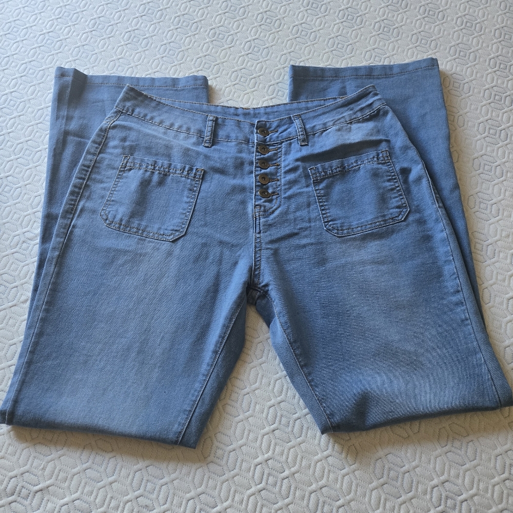 Homepantss NWOT Flare Leg Denim Pants Waist=16"